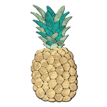 strygemaerker ananas voksne palietter
